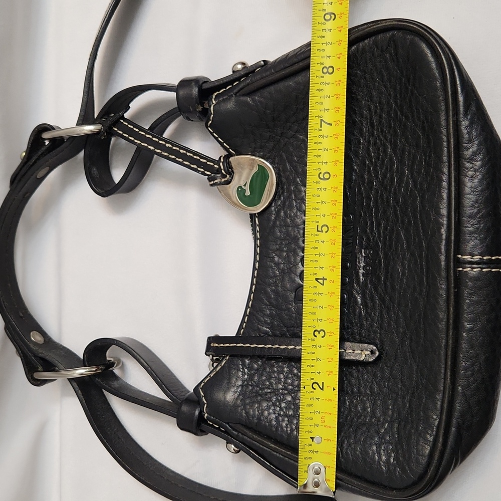 Dooney & Bourke Black Leather Shoulder Bag - Picture 9 of 14